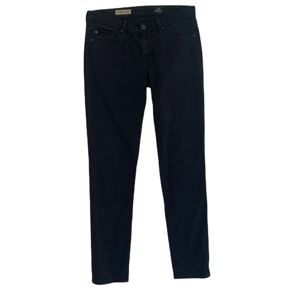 Adriano Goldschmied AG The Stevie Ankle Slim Black Straight Leg Jeans - Picture 14 of 16